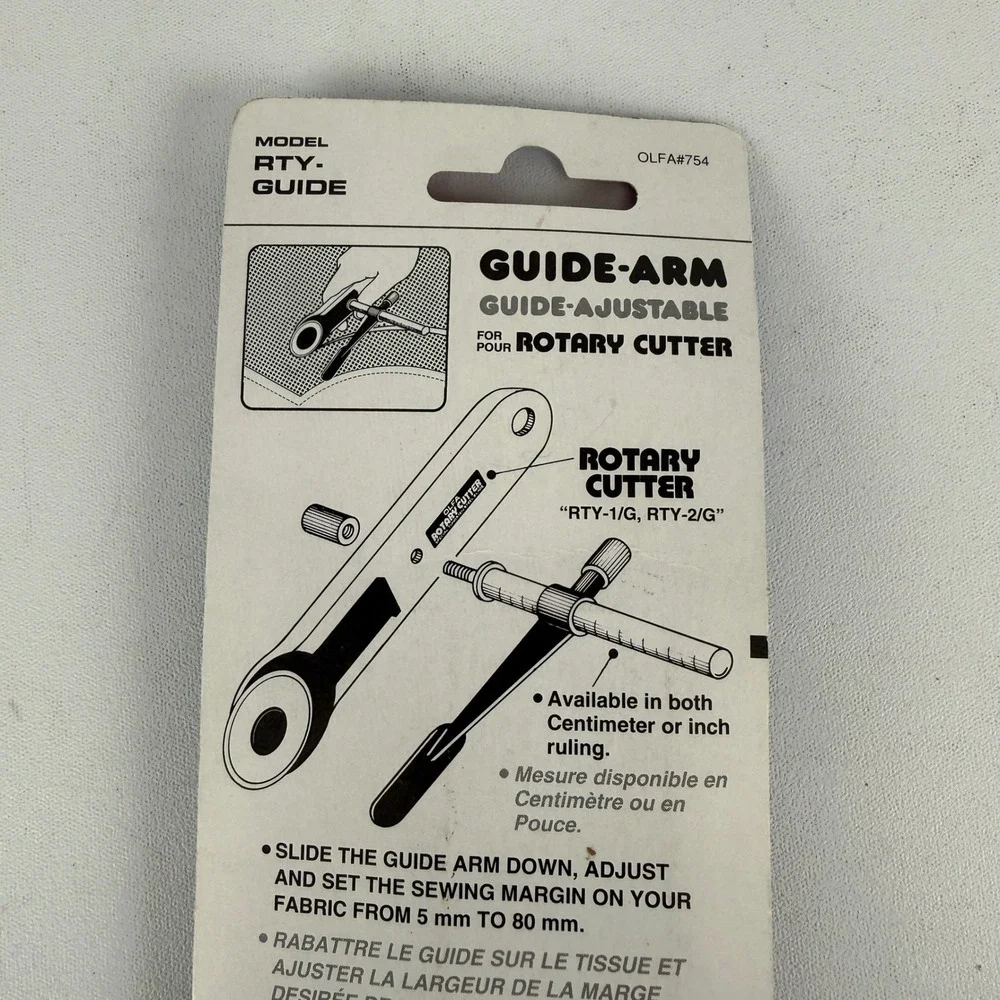 Olfa RTY-GUIDE Adjustable Guide-Arm for Rotary Cutter RTY-1/G RTY-2/G New